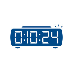 Digital clock icon vector design illustration.
