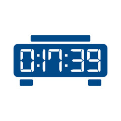 Digital clock icon vector design illustration.