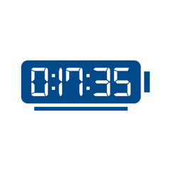Digital clock icon vector design illustration.