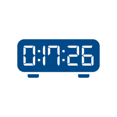 Digital clock icon vector design illustration.