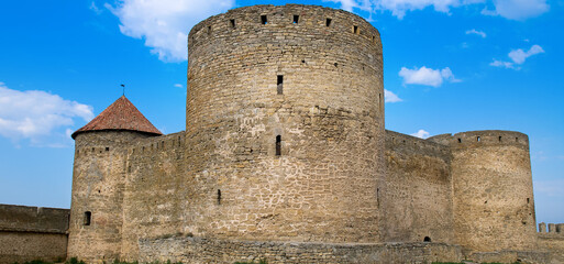Fototapeta na wymiar medieval fortress (Belgorod Dnestrovsky) Ukraine. Wide photo.