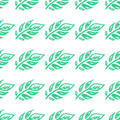 Seamless pattern. Children's drawings with wax crayons