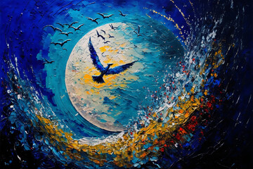 Obraz na płótnie Canvas Fly me to the Moon