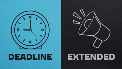 Deadline extended is shown using the text