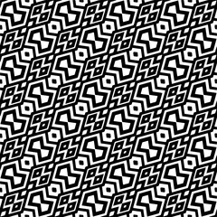 
Vector pattern in geometric ornamental style. Black and white color.Seamless pattern.