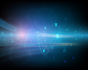 currency exchange money icon blue speed network
