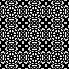 
Vector pattern in geometric ornamental style. Black and white color.Seamless pattern.