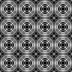 
Vector pattern in geometric ornamental style. Black and white color.Seamless pattern.
