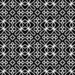 
Vector pattern in geometric ornamental style. Black and white color.Seamless pattern.