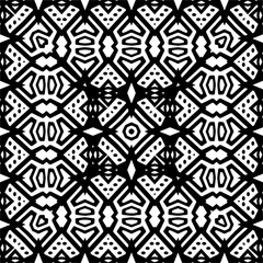 
Vector pattern in geometric ornamental style. Black and white color.Seamless pattern.