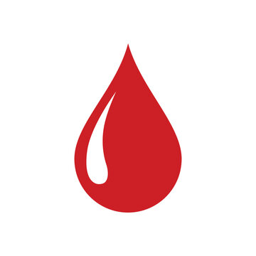Blood drop icon, vector illustration ,symbol for web flat design