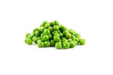 Pile of green wet pea