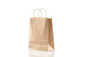 Recycled paper shopping bag