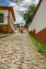 colonial and colorful architecture of Tiradentes historic city, in Minas Gerais, Brazil