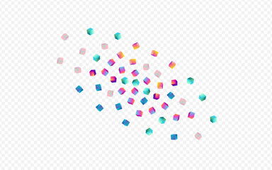 Multicolored Rhombus Vector Transparent