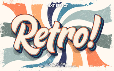 youth retro text effect, 