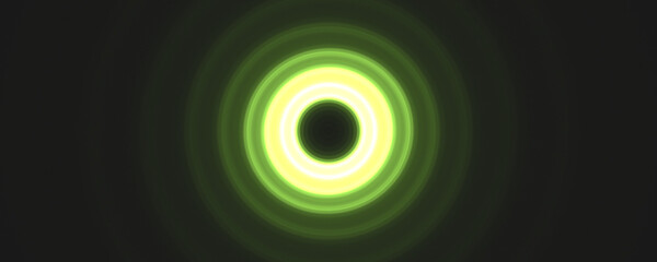 glowing green energy light circle background