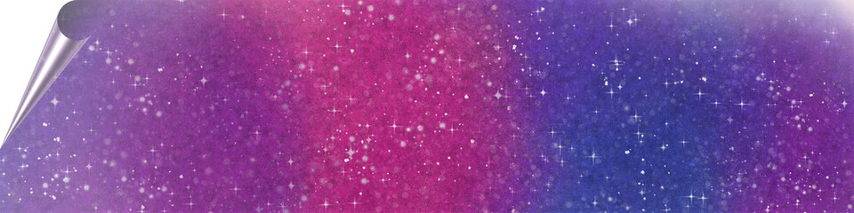 unique background design of paint splashes and brush strokes with transparent media and page curl