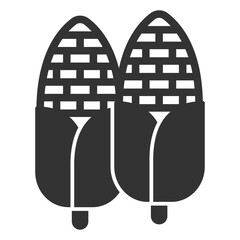 Corn - icon, illustration on white background, glyph style