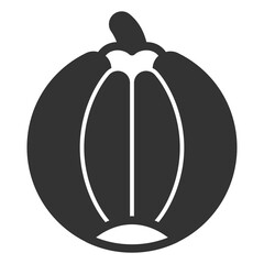 Pumpkin - icon, illustration on white background, glyph style