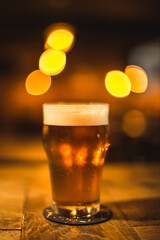 Glass of Beer on the Table