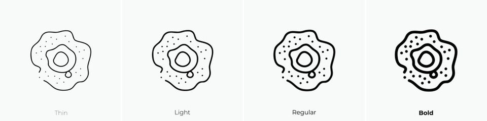 protoplanetary disk icon. Thin, Light Regular And Bold style design isolated on white background