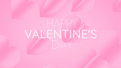 Valentine’s day concept background, Hearts motion for Valentine's day Greeting love video. 4K Romantic looped animation on for Valentine's day, St. Valentines Day, Wedding anniversary invitation.