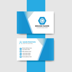 Modern business card orange white elegant professional