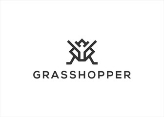 Grasshopper logo icon design template
