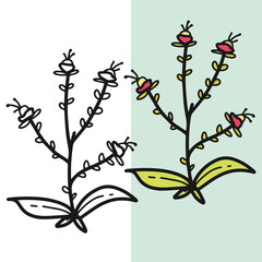 flat flower icon set, editable vector file for all of your graphic needs.