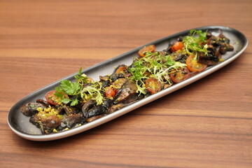 vegetarian mushroom salad