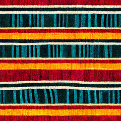 Obraz premium Serape Seamless Pattern Tile - Generative AI