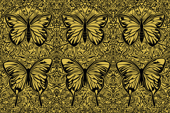 Ilustraci&oacute;n mariposa (IA generativa)