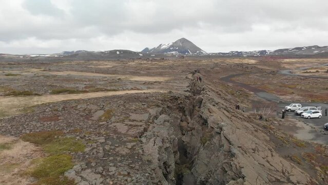  Grjótagjá cave, Iceland - Drone video