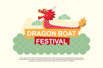 Dragon Boat Festival background.