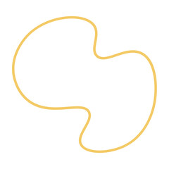 Abstract boho line blob shapes simple hand drawn.