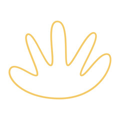 Abstract boho line blob shapes simple hand drawn.