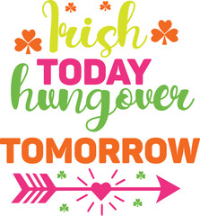 st. Patrick's day design cut files