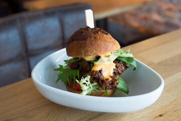 Authentic top quality American cheese Burger