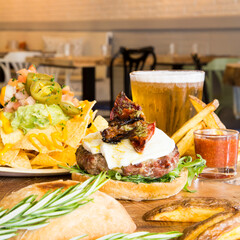 Authentic top quality American cheese Burger