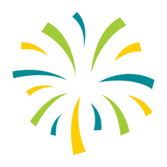 Bursting fireworks icon.