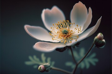 Close up Photograph of flower. Genarative AI