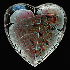 Heart of Glass Vector Illustration