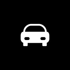 Silhouette symbol. Car sign 