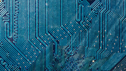 blue circuit board background