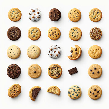 Kekse B&auml;ckerei Icon Sammlung &ndash; Generative AI