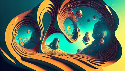 (4K) Abstract background/wallpaper generative AI