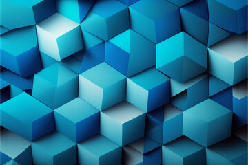 Blue abstract geometric subtle background illustration