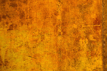 Old cracked paint in craquelure on a rusty metal surfaceGrunge rusted metal texture. Rusty corrosion and oxidized background. Worn metallic iron rusty metal background.