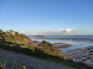Cancale, marée basse, Bretagne, France